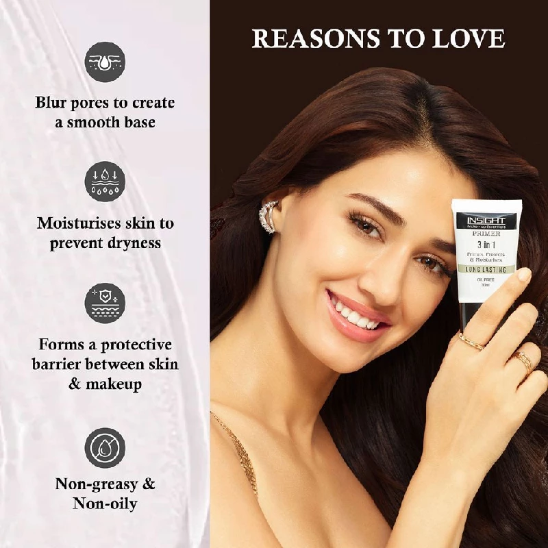 Insight Cosmetics 3 In 1 Long Lasting Primer, 30 ml-3.webp